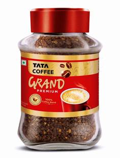 Tata Coffee Grand Premium 100% Blend With Flavour Locked Decoction Crystals Instant Coffee