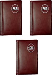 rci 60 Coin Keeping Album for Coins Collection (MEHRUN, 3 PCS) Coin Bank
