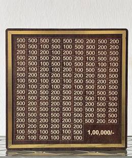 BARICE STORE Wooden Money Saving Box ,?1,00,000 Savings Challenge Piggy Bank Coin Bank Wooden Money Clip