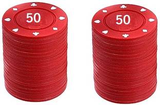 MOREL 50 RS PLASTIC CURRENCY TOKEN COINS COUNTERS CHIPS POKER PLAYING DENOMINATION
