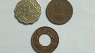 COINSHOP British India Set of 3 Genuine Vintage Coins Ancient Coin Collection