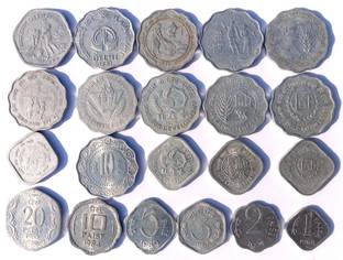 Naaz Rare Old Indian Coin Collection, Aluminum Commemorative, Mix Coin lot Modern Coin Collection