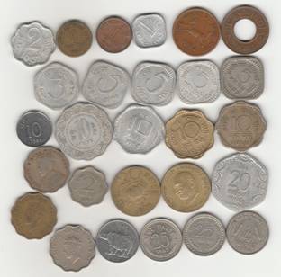 Sansuka 27 different Indian British Raj coins Modern Coin Collection