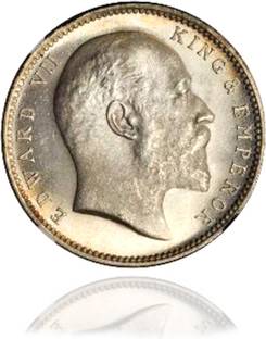 DzineTrendz British India 1907 Rare Collectible Silver coin pre-independence Medieval Coin Collection