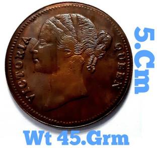 HSP Old Victoria Queen Token Coin 1818. Copper Metal. Big Size Coin. Medieval Coin Collection