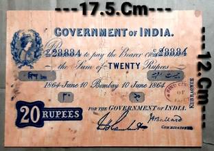HST Old 20 Rupees Collectable Fancy Dummy Article. (Pack Of 1) Medieval Coin Collection