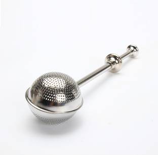 TRUJVE Stainless Steel Tea Infuser Strainer Filter Diffuser with Long-Handle Collapsible Strainer