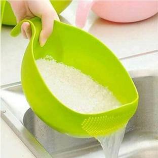 D Inoru ™ Water Strainer or Washer Bowl for Rice Vegetable & Fruits ,Rice Bowl Collapsible Strainer
