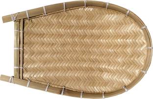 SSunshiine Medium Size Bamboo's Kulo, Kula, Sieve, Decoration, Kitchen use, Puja item Sieve