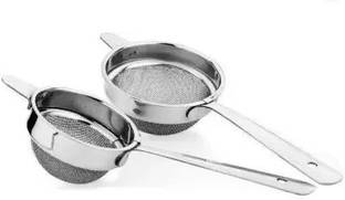 Luxsan Steel Tea Strainer Pack of 2 – Fine Mesh Filter for Loose Leaf & Herbal Teas Strainer