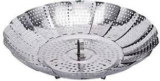 GVJ TRADERS Steamer Basket for Vegetable Pans Momo meat Boiler Foldable Steamer Sieve