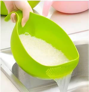 StreeYug Multi-Purpose Washer Bowl for Rice, Fruits & Veggies - Ultimate Kitchen Strainer