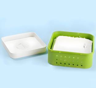 ओब्लिवियन Square Shape Paneer Maker, Paneer Mould, Tofu, Sprouts Mould Press Maker कोलंडर