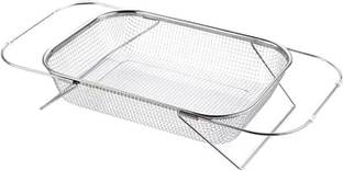 Lozenge Over the Sink Colander Strainer Basket Stainless Steel Fine Mesh Strainer