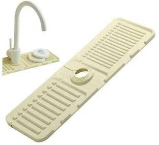 NCRY Kitchen Non-Slip Silicone Sink Drainer Pad Splash Guard Countertop Protect Collapsible Strainer