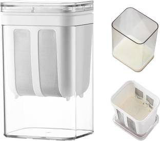 Xydrozen Yogurt Strainer Maker 1100ml Large Capacity Fine Mesh Collapsible Strainer