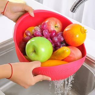 Frenchware Rinza Plastic Colander Bowl, Premium-Grade Plastic, 100% Food Safe, BPA-Free Colander