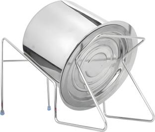 Shriyagic Hands Free Rice Pot Drain Stand Collapsible Strainer