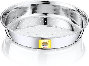 Rakesh Gold Hole Chalni, Wheat Strainer Stainless Steel for Kitchen 27 cm diameter, Large Strainer
