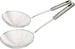 Urbanware Deep Fry/Mesh Strainer/Jhara/Puri Strainer set of 2 Pcs (14 & 16 Cm) Deep Frying Basket