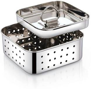 Breyers Stainless Steel Square Shape Indian Paneer/Tofu Press Mould Maker Colander