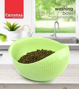 CRYSTAL Vegetable, Fruit, Rice Bowl Strainer Strainer