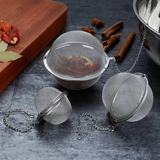 DHRUSIMI Tea Strainer Steel Filter infuser for Loose Natural Leaf Tea & Herbal Spices Collapsible Strainer