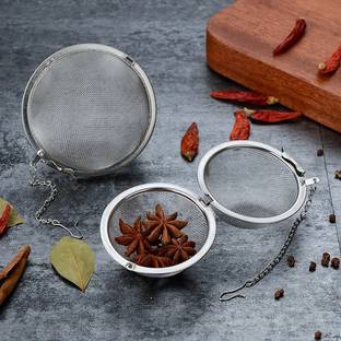 DHRUSIMI Strainer Filter Tea Interval Diffuser for Loose Natural Leaf Tea & Herbal Spices Collapsible Strainer