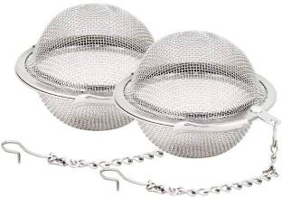 Haleness Care Strainer Steel Spoon|Mesh Style Easy Infuser Strainer Perfect Pincer Ball Shaped Collapsible Strainer