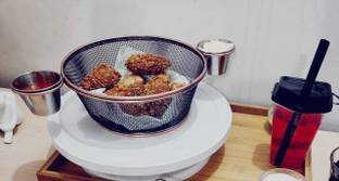Matfa Potato Chips French Fries Serving Basket Antique Strainer (10x10x7 Cm) Colander