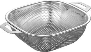 SG-Mart Square Strainer Stainless Steel Mesh Sink Basket Vegetable Fruit Colander Collapsible Strainer