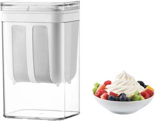 Prugo Curd Maker and Greek Yogurt Maker - 1100ml Fine Mesh Strainer with Lid Strainer