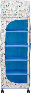 YouCopia 1 Door 6 Shelf Fabric Plastic 2025 PVC Collapsible Wardrobe