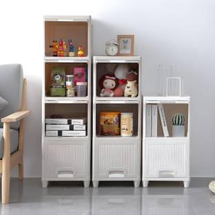 MITOS 6 Tier Cupboard Plastic Wardrobe Storage Wardrobe Cabinet PP Collapsible Wardrobe