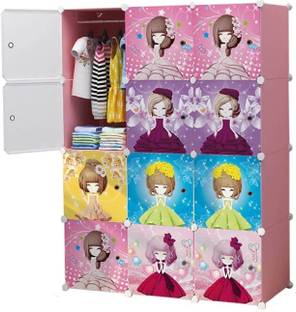 KriShyam ® 12 Door Plastic Sheet Wardrobe PP Collapsible Wardrobe PP Collapsible Wardrobe