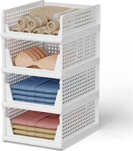 TEX-RO Storage Rack, Cupboard for Clothes, Storage Box for Clothes, Drawer Organizer Polyester Collapsible Wardrobe
