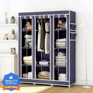 Flipkart Perfect Homes Studio Premium Quality 3 Door 10 Shelf PP Collapsible Wardrobe