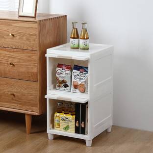 MITOS 2 Tier Cupboard Plastic Wardrobe Storage Wardrobe Cabinet PP Collapsible Wardrobe