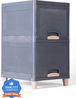 ASHLAS 2 Chest of Drawers : Versatile Drawer Storage Organizer & Organisers Storage Box PP Collapsible Wardrobe