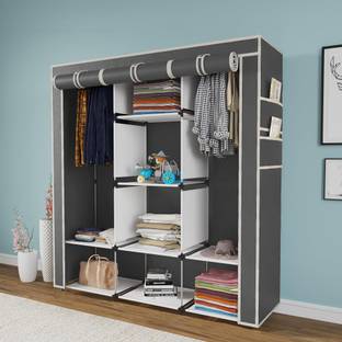 CONTINENTAL 6+2 Shelves Portable 88130 PP Collapsible Wardrobe