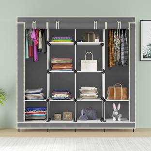 Maison & Cuisine 88170 Storage Organizer Shelves for Clothes Racks Non woven Fabric Almirah Cotton Collapsible Wardrobe