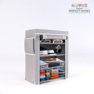 Flipkart Perfect Homes Studio 4 Layer Wardobe With Rust proof PVC Pipe PP Collapsible Wardrobe