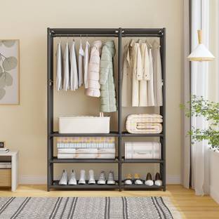 DWELLIT Portable Open Wardrobe PP Collapsible Wardrobe