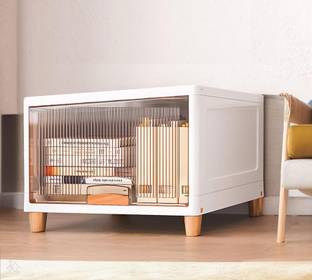 Semizoxis 1 Door 1 Shelves Plastic Collapsible Cupboard Cloth stand clothes rack PC Collapsible Wardrobe