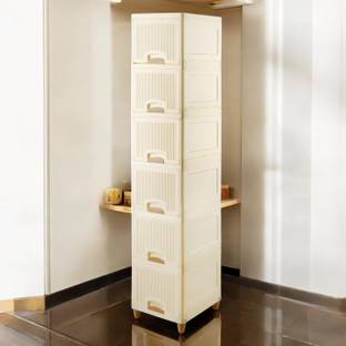 ADMIN INDUSTRIES Plastic Wardrobe for Clothes Storage Organizer with Shelves PVC Collapsible Wardrobe