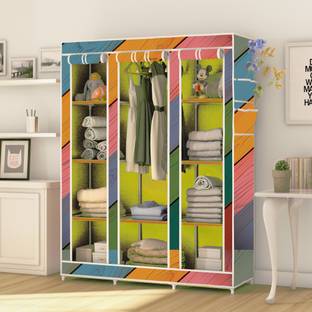 octavic C2 Printed Collapsible Wardrobe Carbon Steel Collapsible Wardrobe