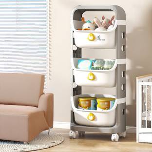 R for Rabbit Kiddo Korner Frosty | Wardrobe for Kids | Portable Storage Organizer PP Collapsible Wardrobe