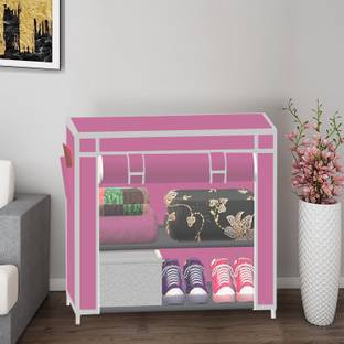 SB07 2 Layer Solid PP Collapsible Wardrobe