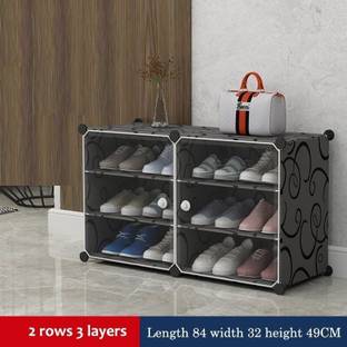 Sampri Shoes Rack accessories cover door jointer kytaste metal organiser plastic Metal Collapsible Shoe Stand