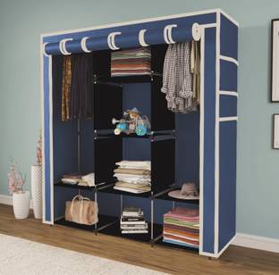GTC 6+2 Shelves Portable 88130 PP Collapsible Wardrobe